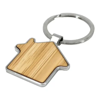 LLAVERO MADERA FORMA DE CASA