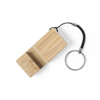 LLAVERO DE MADERA SOPORTE PARA CELULAR