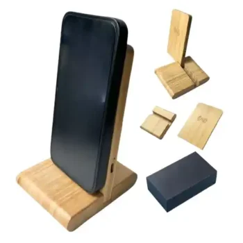 PORTACELULAR DE MADERA BAMBÚ
