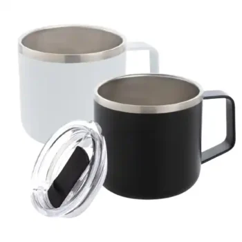 MUG ACERO INOXIDABLE CON TAPA 320 ML
