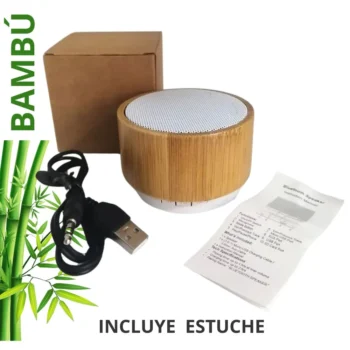 PARLANTE BLUETOOTH BAMBOO