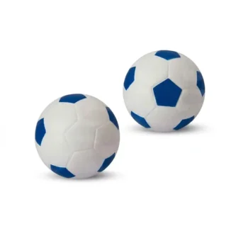 PELOTA DE FÚTBOL ANTIESTRÉS AZUL Y BLANCO